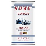 ROWE - 5 Liter HIGHTEC VINTAGE SAE 20W-50 MILD LEGIERT Motorenöl - für Old- und Youngtimer