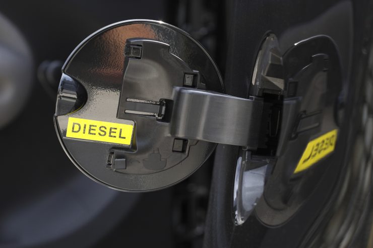 Dieselmotor - Tankdeckel mit Diesel Schriftzug